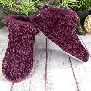 Dearfoams Chenille Slipper Booties - XL